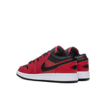 Air Jordan 1 Low (GS) "Pebbled" - Gym Red/Black/White
