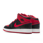 Air Jordan 1 Mid (GS) - Black/Fire Red/White