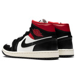 Women's Air Jordan 1 Mid - Black/Gym Red/Sail