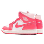 Women's Air Jordan 1 Mid - White/Sea Coral/Atmosphere