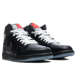 Air Jordan 1 Mid 'Black Metallic Reimagined' - Black/White/Wolf Grey