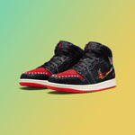 Air Jordan 1 Mid SE "Siempre Familia" - Black/Chile Red