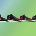 Air Jordan 1 Mid SE "Siempre Familia" - Black/Chile Red