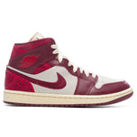 Women's Air Jordan 1 Mid SE Tiki Leaf - Team Red/University Red/Muslin