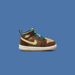 Air Jordan 1 Mid SE (TD) 'Cacao Wow' - Cacao Wow/Luminous Green/Ale Brown
