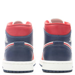 Women's Air Jordan 1 Mid SE - Gym Red/Midnight Navy/Sail/Light Iron Ore