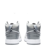 Air Jordan 1 Mid SE (PS) - White/Cool Grey/Medium Grey