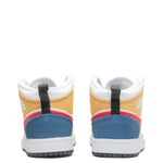 Air Jordan 1 Mid SE (PS) - White/Gym Red/Black
