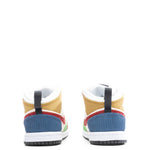 Air Jordan 1 Mid SE (TD) - White/Gym Red/Black