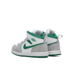 Air Jordan 1 Mid SE (TD) - White/Pine Green/LT Smoke