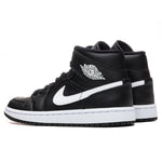 Women's Air Jordan 1 Mid - Black/White