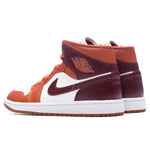Women's Air Jordan 1 Mid - Dusty Peach/Night Maroon/Sail