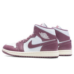 Women's Air Jordan 1 Mid - Pure Platinum/Sky J Mauve/Sail