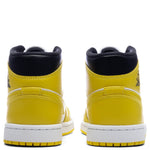 Women's Air Jordan 1 Mid - White/Vivid Sulfur/Black