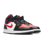 Air Jordan 1 Mid (GS) - Black/Fire Red/White