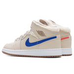 Air Jordan 1 Mid (GS) - Pearl White/Racer Blue/DK Driftwood
