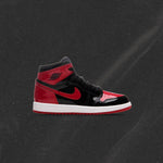 Air Jordan 1 Retro High OG (PS) 'Patent Bred' - Black/Varsity Red/White