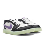 Air Jordan 1 Retro Low OG (PS) - Black/Black Raspberry/Volt Tint