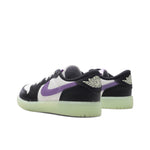 Air Jordan 1 Retro Low OG (PS) - Black/Black Raspberry/Volt Tint