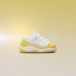 Air Jordan 11 Retro Low (TD) Yellow Snakeskin - White/Tour Yellow/Sail