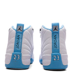 Air Jordan 12 Retro 'Melo' (GS) - White/University Blue/Metallic Silver