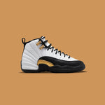Air Jordan 12 Retro "Royalty Taxi" (GS) - White/Metallic Gold