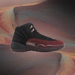 Women's Air Jordan 12 x A Ma Maniére - Black/Burgundy Crush
