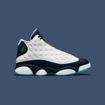 Air Jordan 13 Retro 'Obsidian' - White/Dark Powder Blue