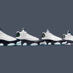 Air Jordan 13 Retro (TD) 'Obsidian' - White/Dark Powder Blue