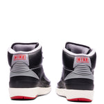 Air Jordan 2 Retro (GS) 'Black Cement' - Black/Cement Grey/Fire Red