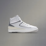 Air Jordan 2 Retro (GS) - White/Cement Grey/Sail