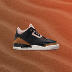 Air Jordan 3 Retro (GS) 'Desert Elephant' - Black/Rush Orange/Fossil Stone