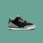 Air Jordan 3 Retro (PS) "Pine Green" - Black/Pine Green/Silver