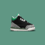 Air Jordan 3 Retro (TD) "Pine Green" - Black/Pine Green/Silver