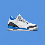 Air Jordan 3 Retro (GS) 'Racer Blue' - White/Cement Grey