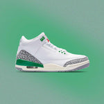 Women's Air Jordan 3 Retro - White/Varsity Red/Lucky Green