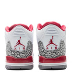 Air Jordan 3 Retro (GS) - White/Light Curry/Cardinal Red