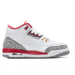 Air Jordan 3 Retro (GS) - White/Light Curry/Cardinal Red