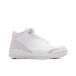 Air Jordan 3 Retro 'Pure Money' (PS) - White/Metalic Silver