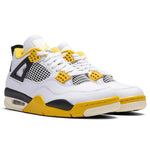 Women's Air Jordan 4 Retro - White/Coconut Milk/Vivid Sulfur