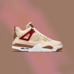 Air Jordan 4 Retro (GS) - Pearl White/Dark Driftwood