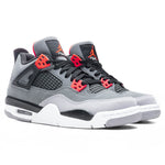 Air Jordan 4 Retro 'Infrared' (GS) - Dark Grey/Infrared 23/Black Cement Grey