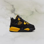 Air Jordan 4 Retro (TD) Thunder - Black/White/Tour Yellow
