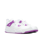 Jordan 4 Retro (PS) - White/Hyper Violet