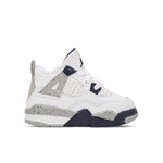 Air Jordan 4 Retro (TD) - White/Midnight Navy/Light Smoke Grey