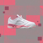 Air Jordan 5 Low Desert Berry (GS) - White/Coral Chalk/Desert Berry