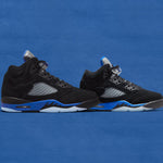 Air Jordan 5 Retro (GS) "Racer Blue" - Black/Reflect Silver