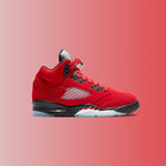 Air Jordan 5 Retro (GS) "Raging Bull" - Varsity Red/Black