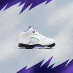 Air Jordan 5 Retro (TD) - White/Dark Concord/Black