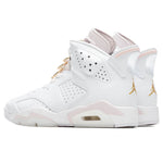 Women's Air Jordan 6 Retro 'Gold Hoops' - White/Metallic Gold